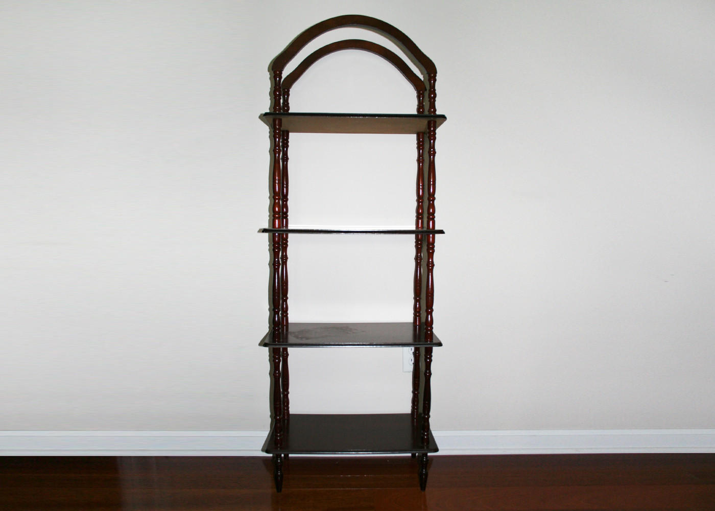 Tall Wooden Display Shelf