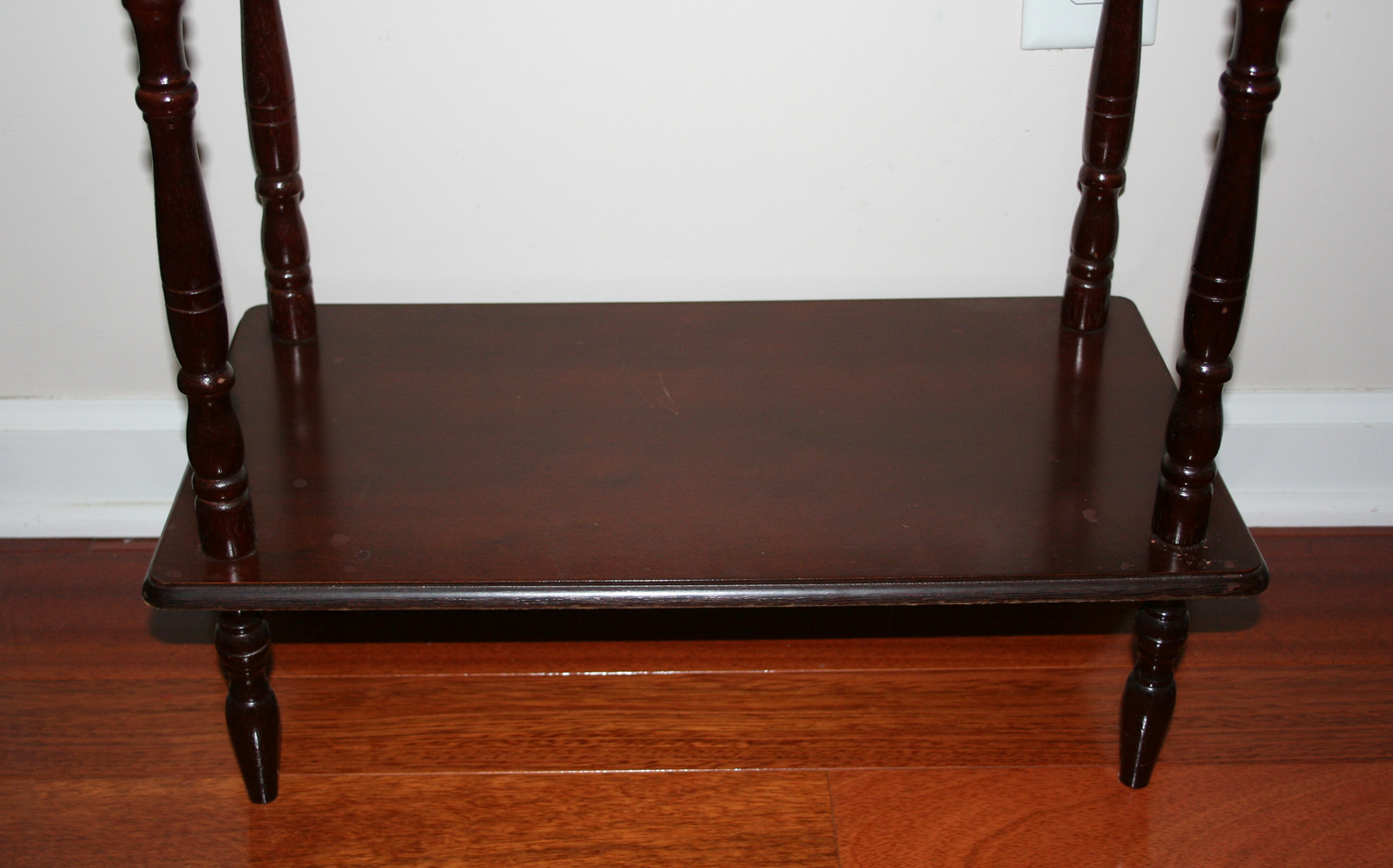 Tall Wooden Display Shelf