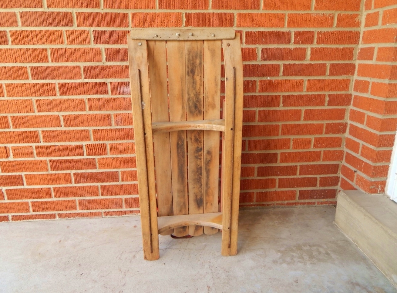 Antique Wooden Baby Sled