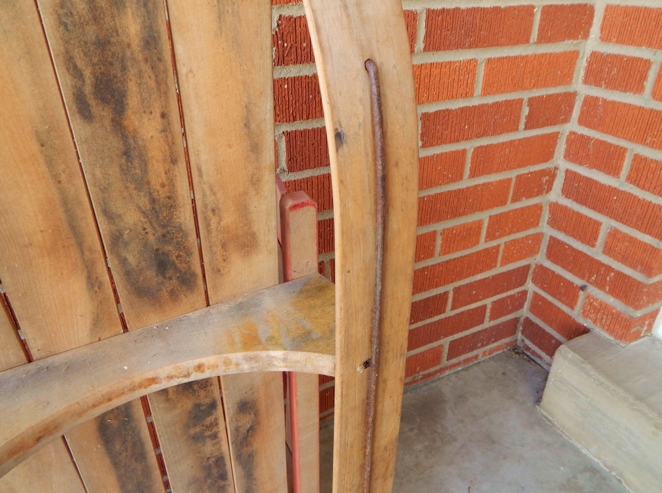 Antique Wooden Baby Sled