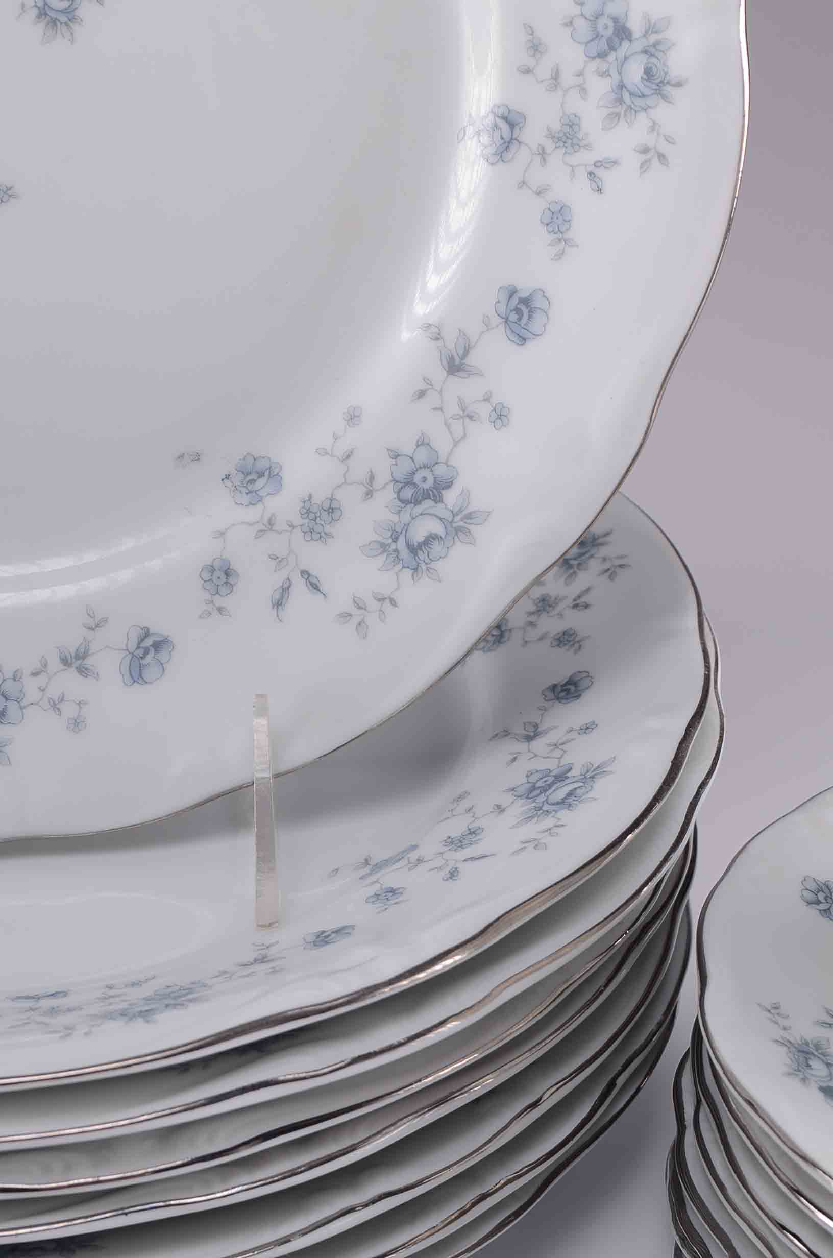 Stunning Johann Haviland "Blue Garland" German China Set