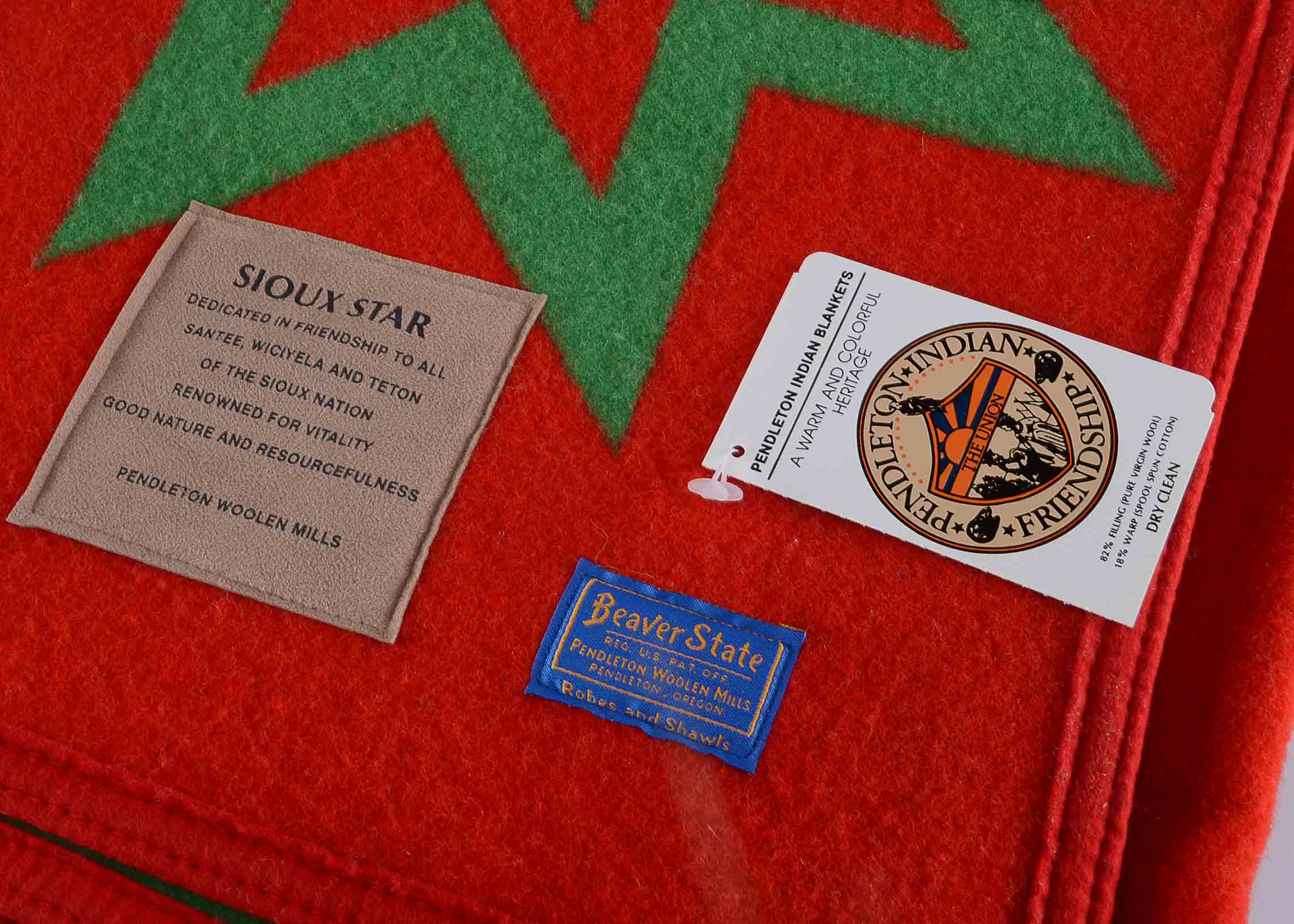 Pendleton Beaver State Indian Friendship Blanket, "Sioux Star"