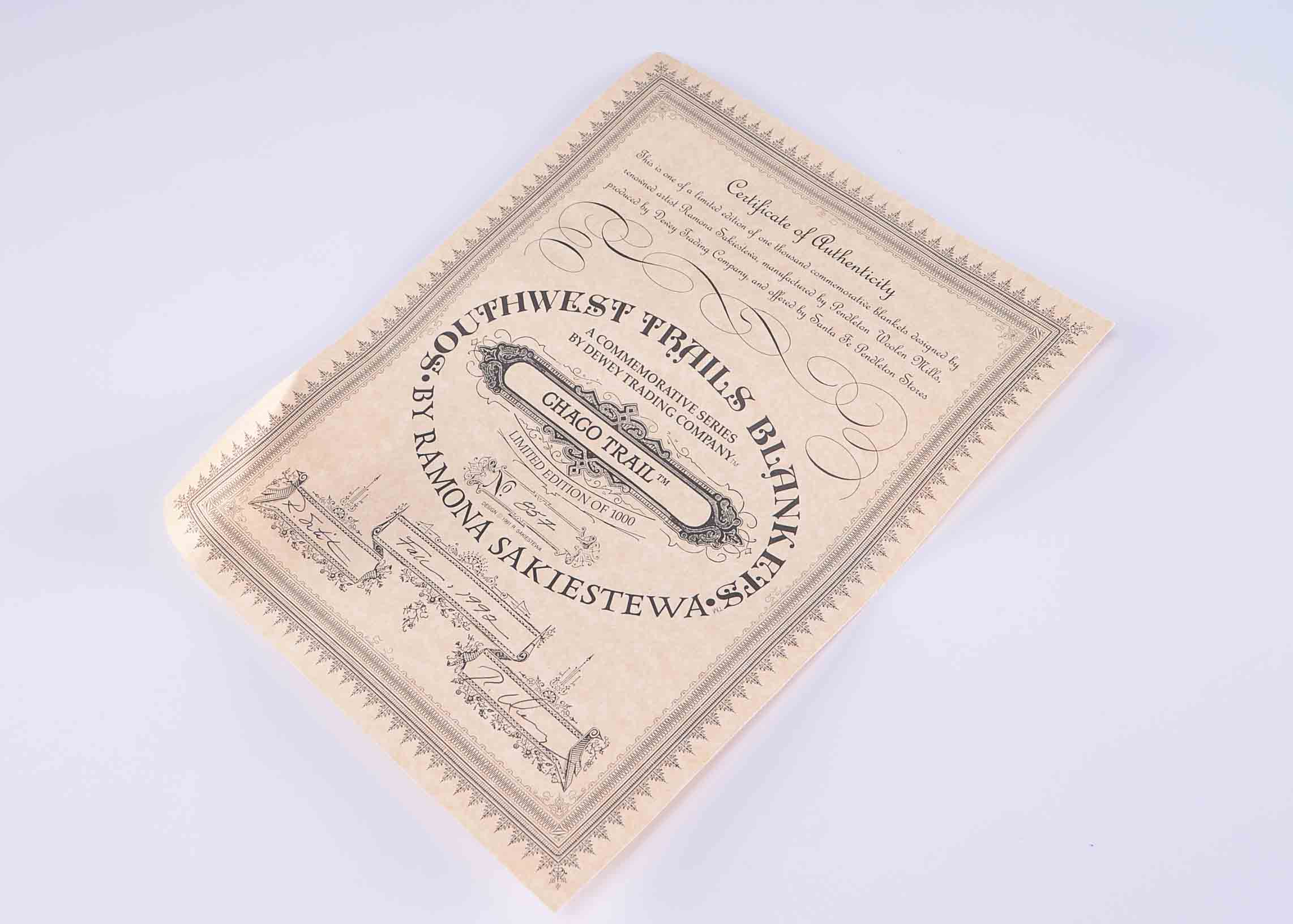 Limited Edition Pendleton Navajo "Chaco Trail" Blanket