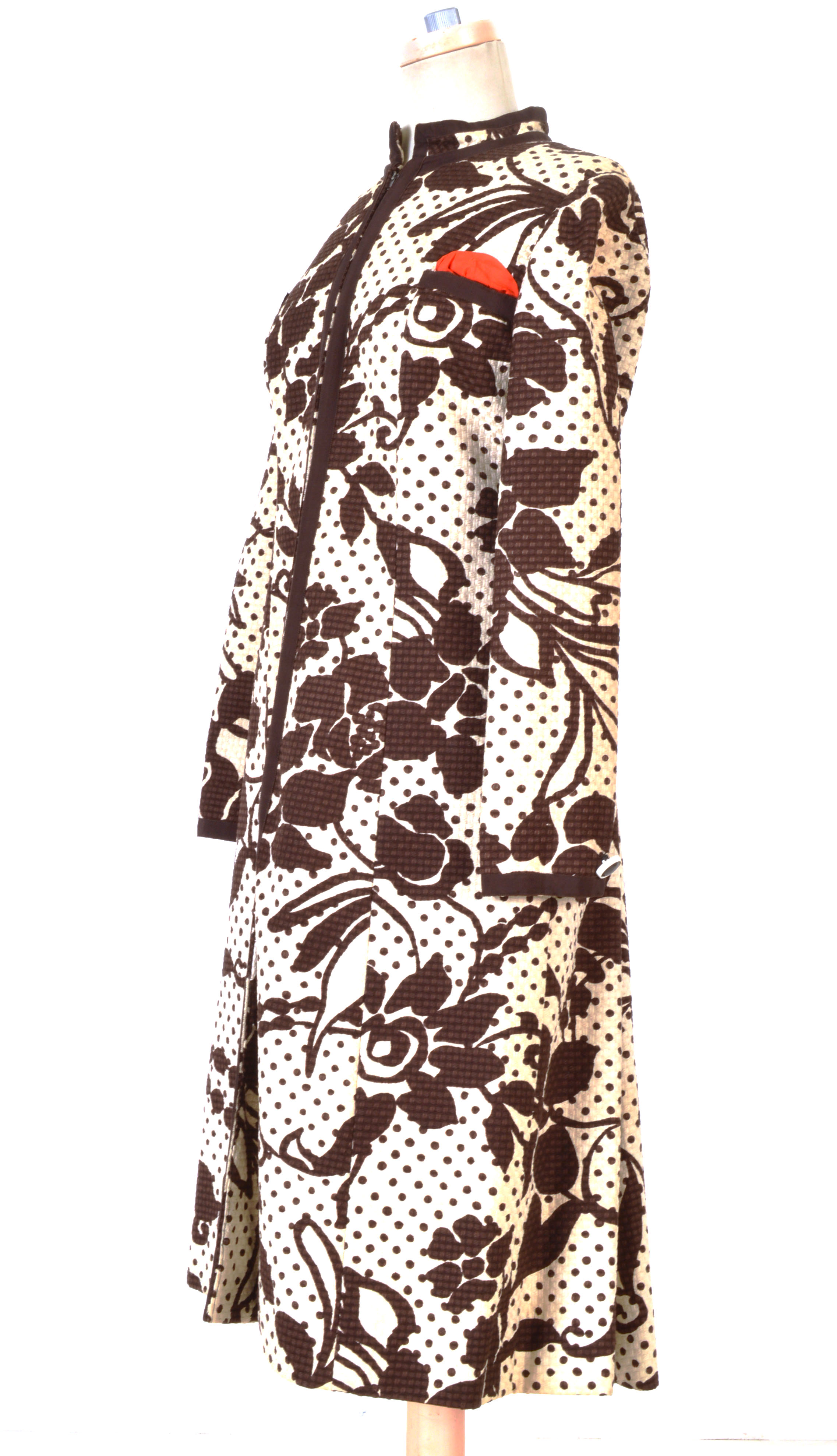 Fabulous Mollie Parnis Boutique of New York 1970s Dress