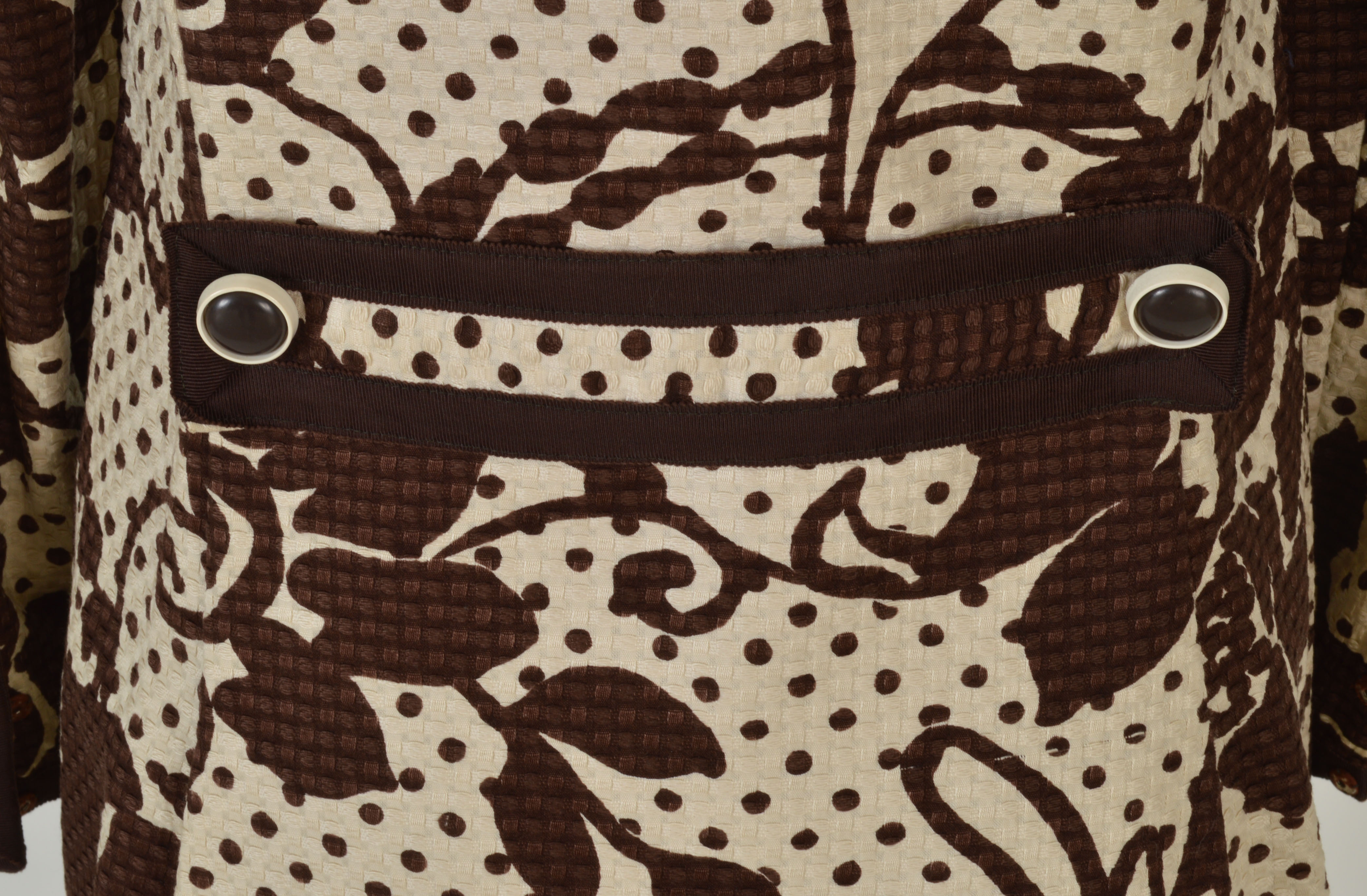 Fabulous Mollie Parnis Boutique of New York 1970s Dress