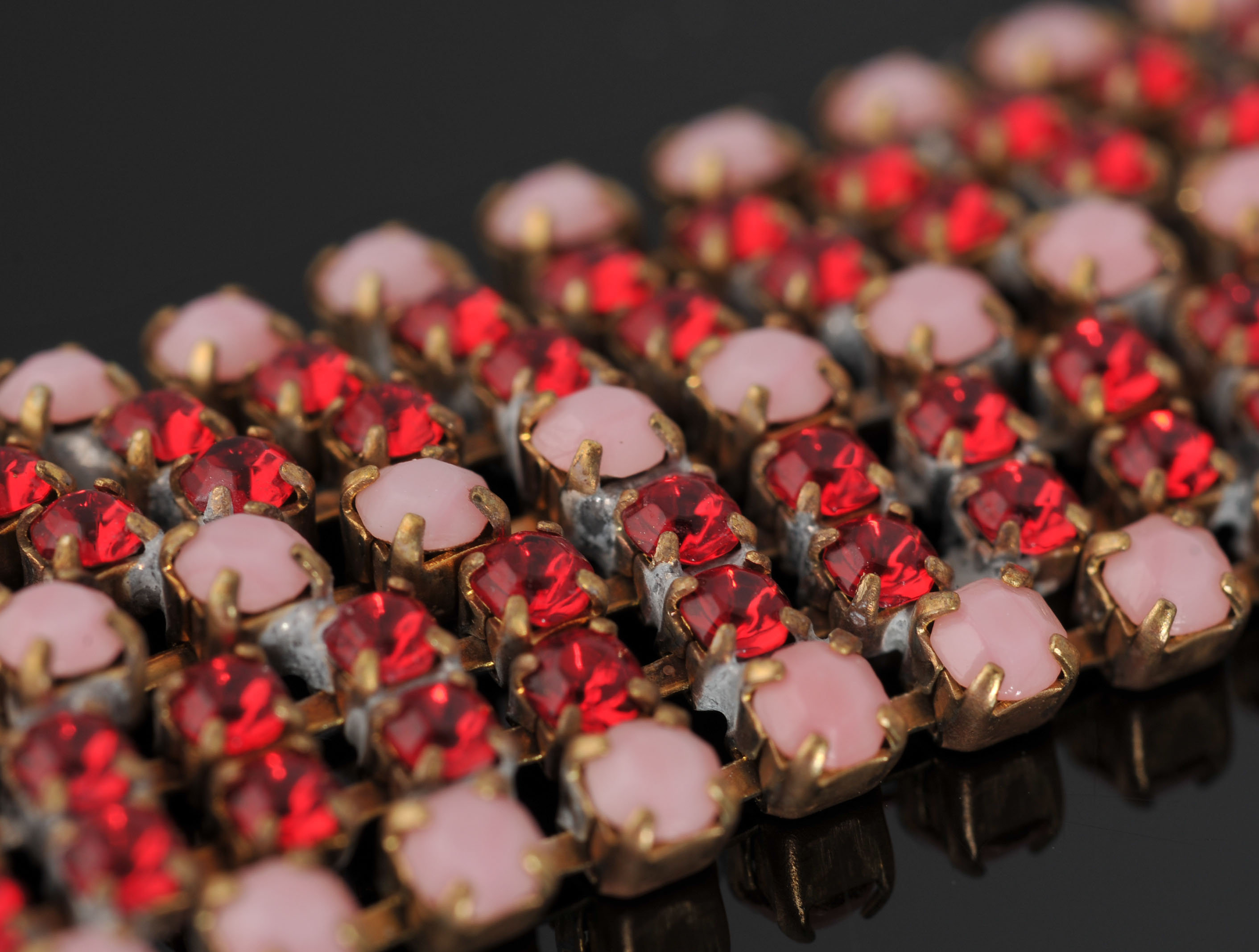 Vintage Czechoslovakian Crystal Snake Choker and Bracelet