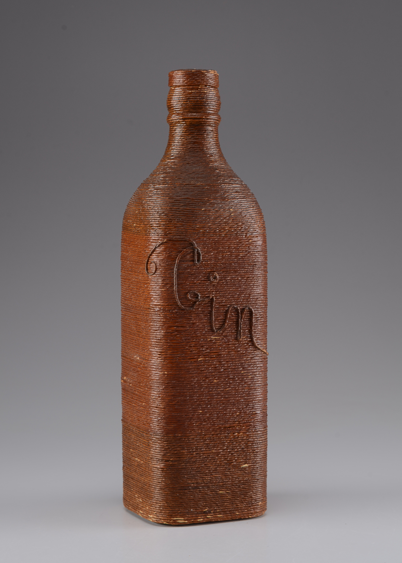 Trio of Vintage Wrapped Bottles 