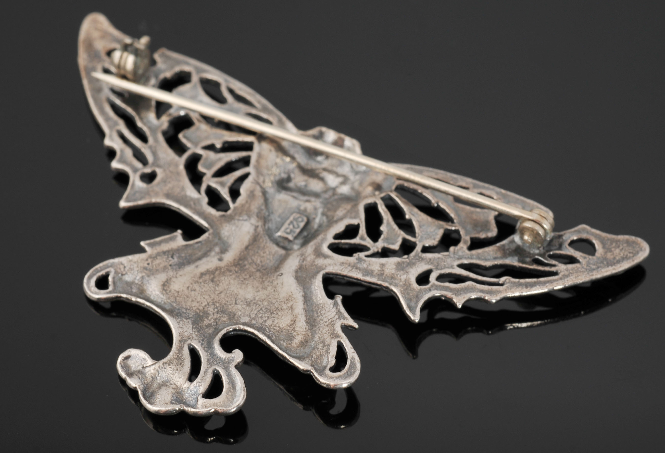 Art Nouveau Style Openwork Brooch