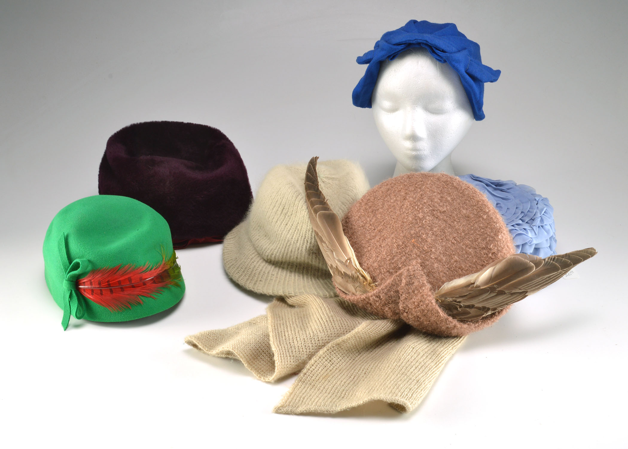 Collection of Six Vintage Hats 