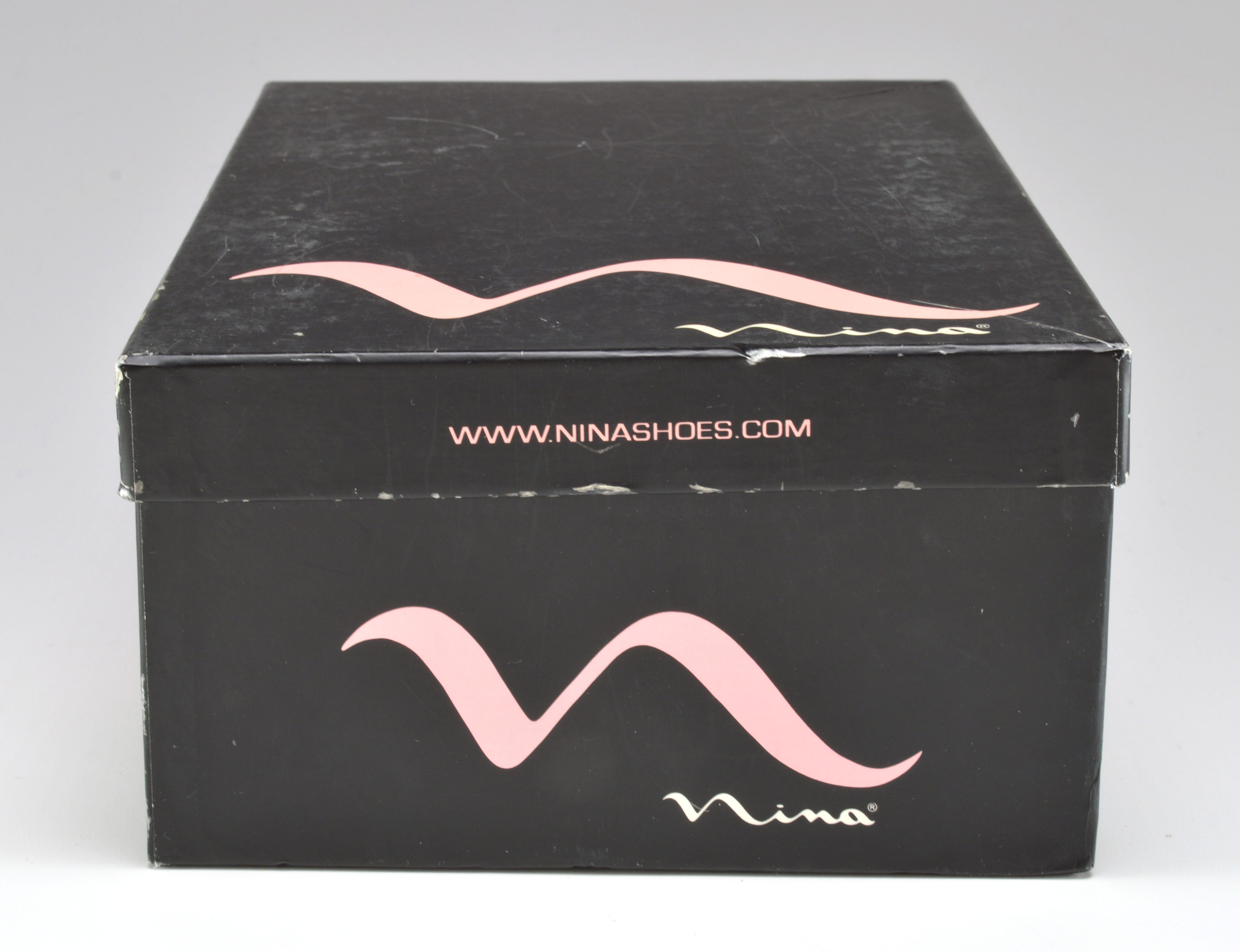 Nina Deep Brown Open Toe Sling Backs with Crystal Rhinestones