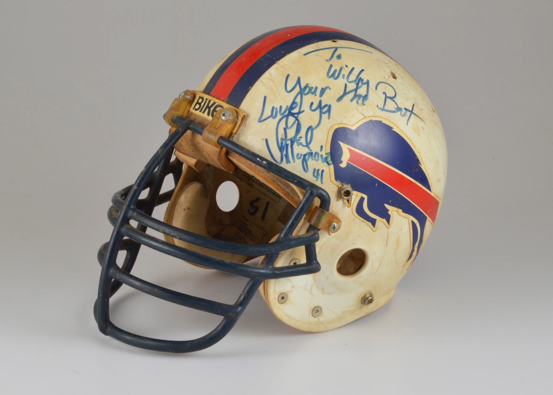 Buffalo Bills Phil Villapiano Signed Helmet