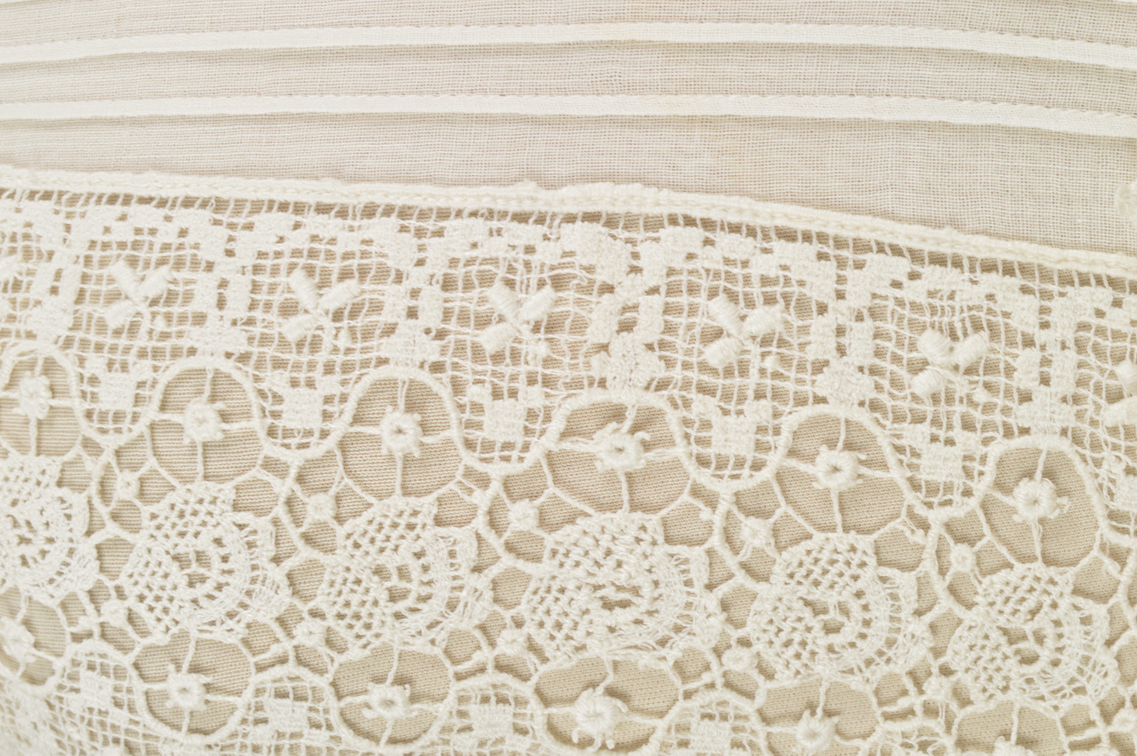 Early 20th Century Edwardian White Cotton Dress