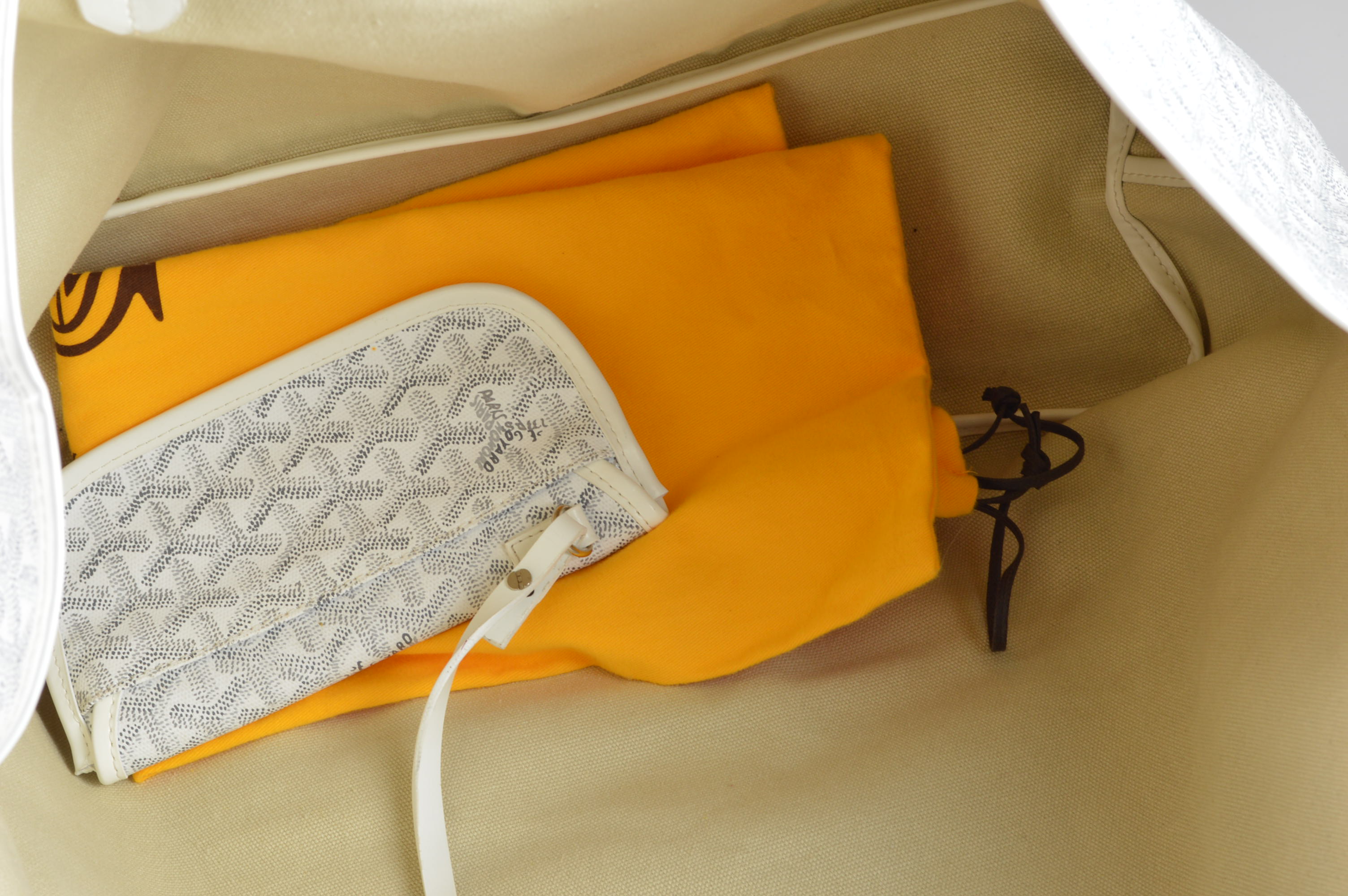 Designer Goyard St. Louis GM Tote and Coordinating Wallet