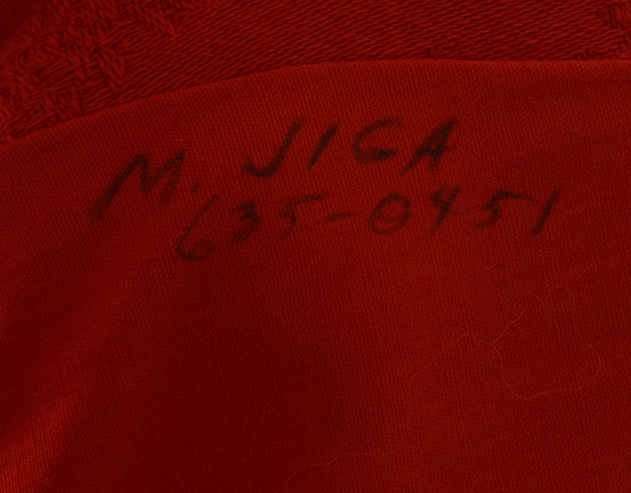 Handmade Vintage Red Jacquard Ensemble 