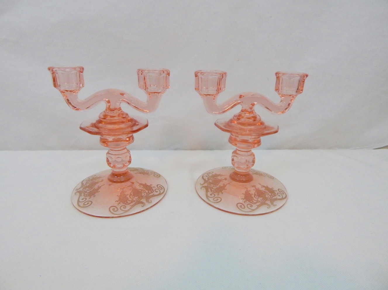 Pink Depression Glass Collection I