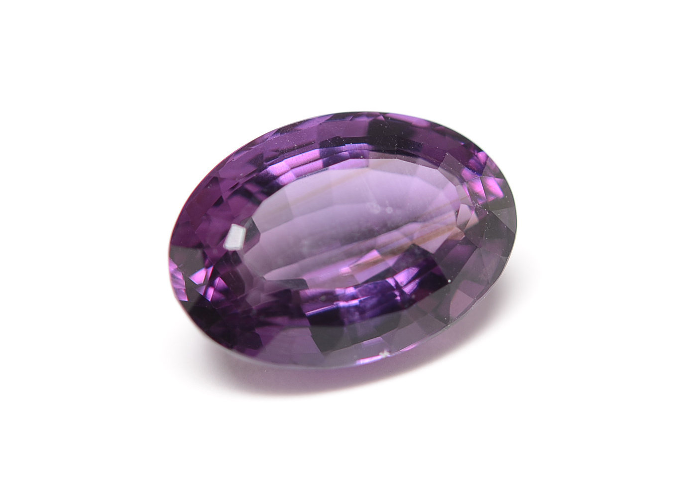 Loose 16.93 Carat Oval Cut Amethyst Gemstone