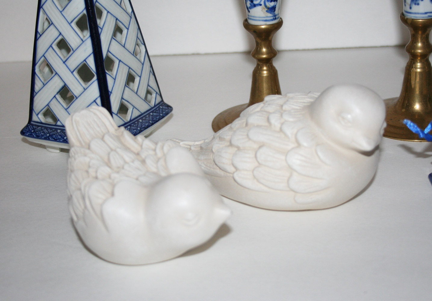 Collection of Blue and White Decorative Pieces