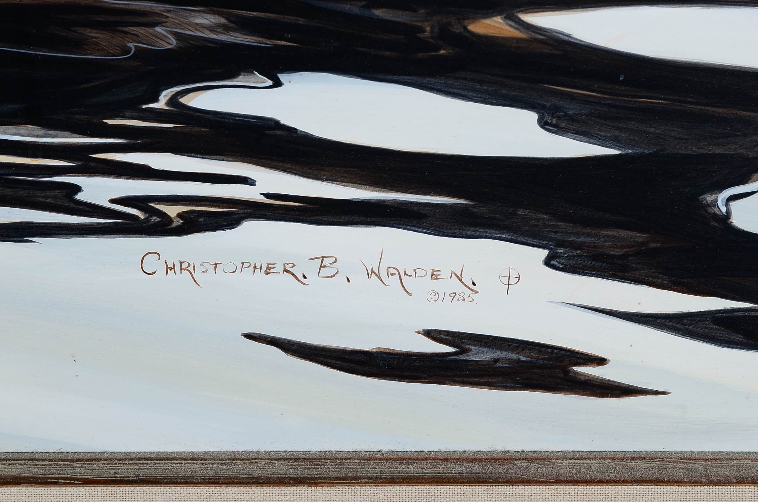 Original Christopher B. Walden Oil on Board Painting