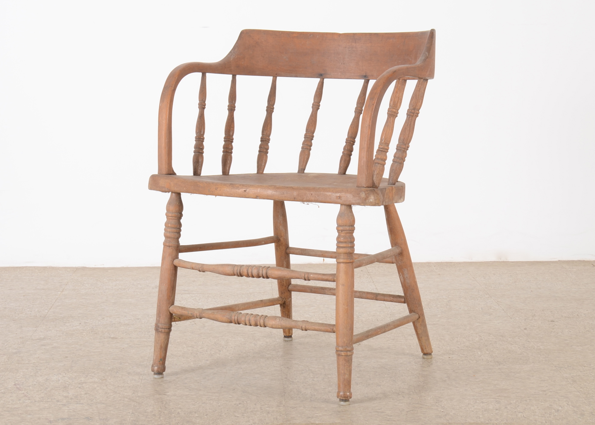 Wooden Firehouse Captain's Chair