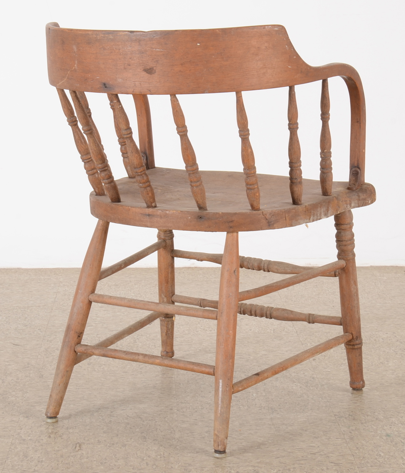 Wooden Firehouse Captain's Chair