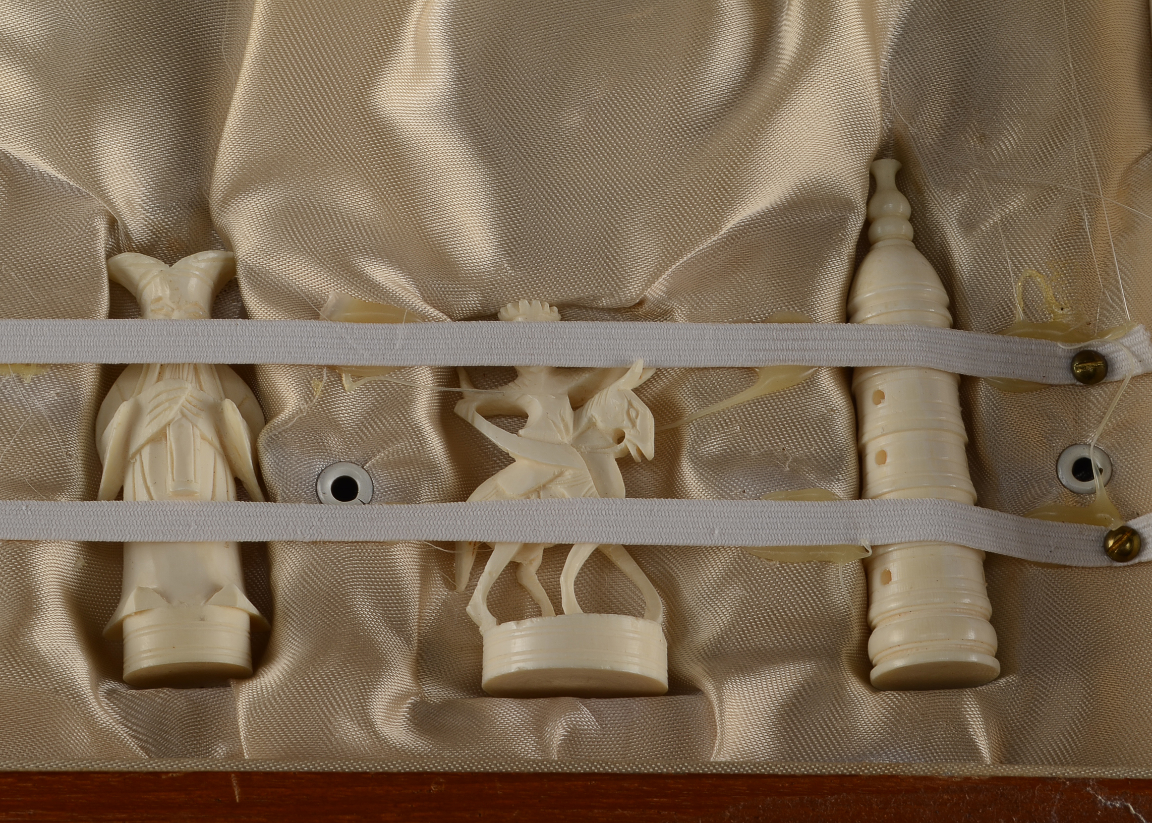 Hand-Carved Ivory Chess Set