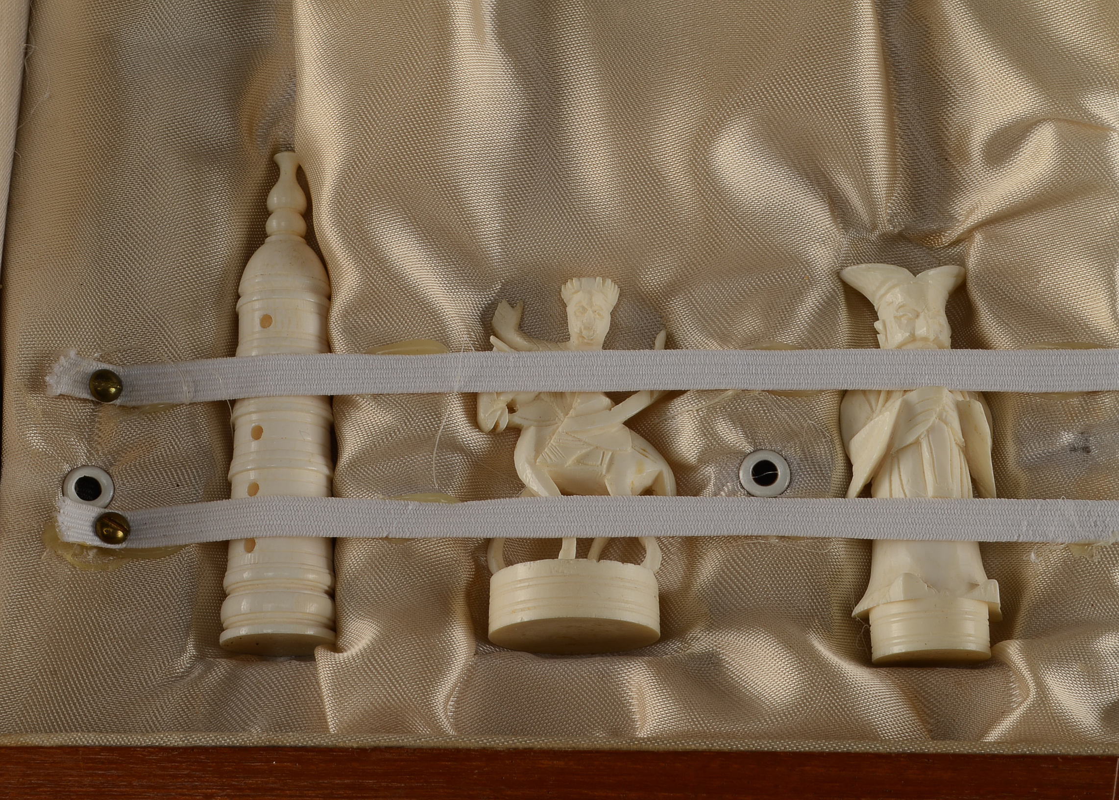 Hand-Carved Ivory Chess Set