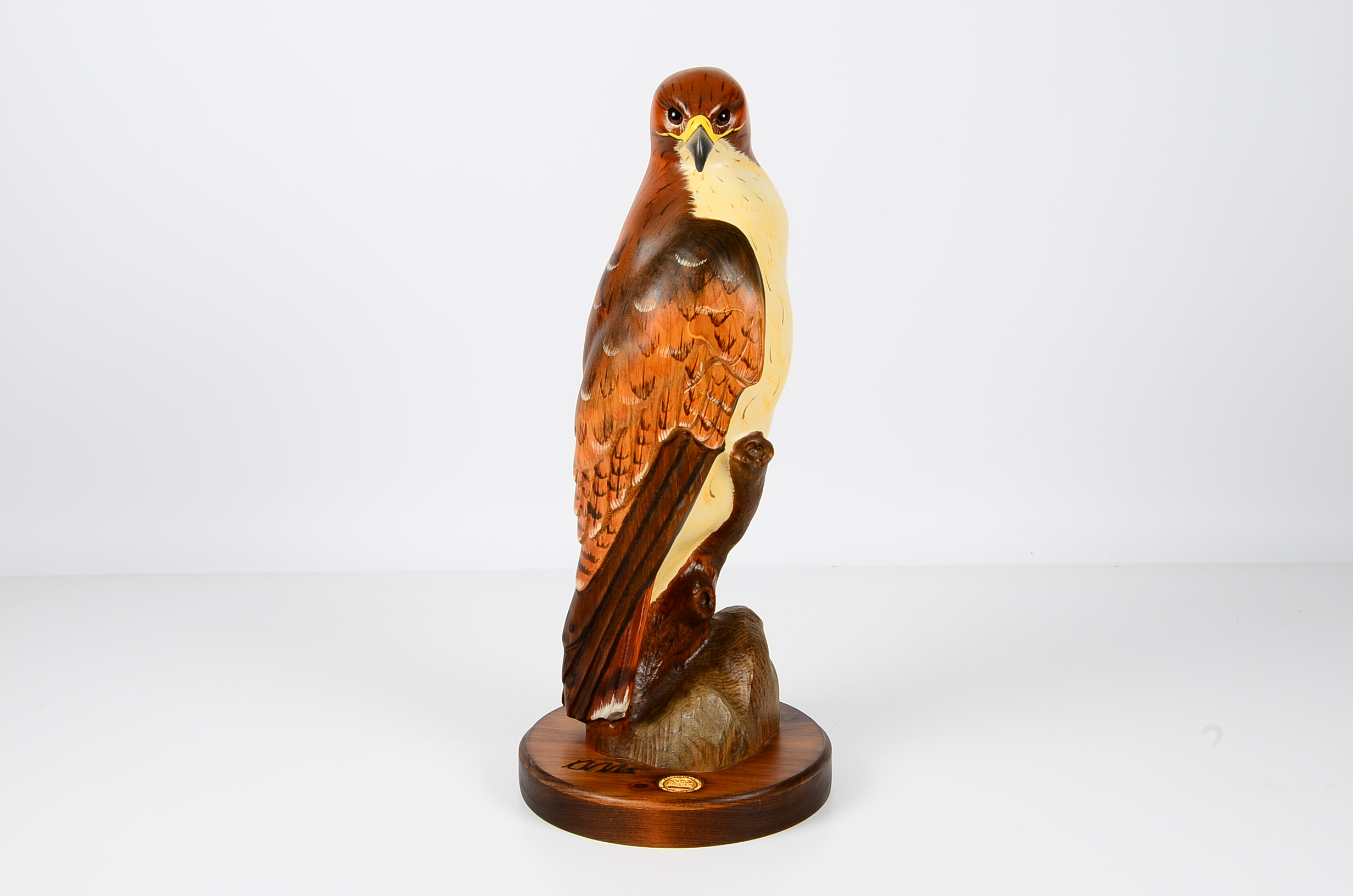 K.W. White Big Sky Carvers Golden Eagle Wood Sculpture