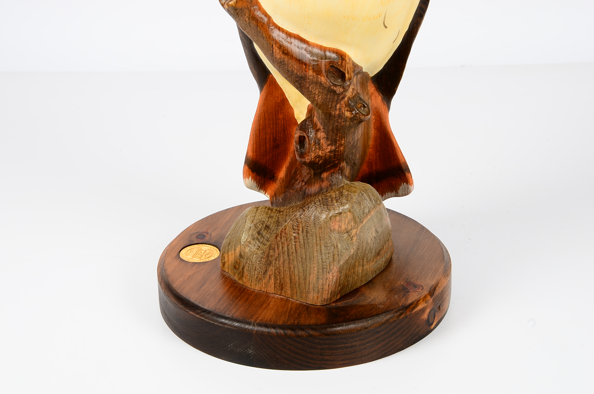 K.W. White Big Sky Carvers Golden Eagle Wood Sculpture