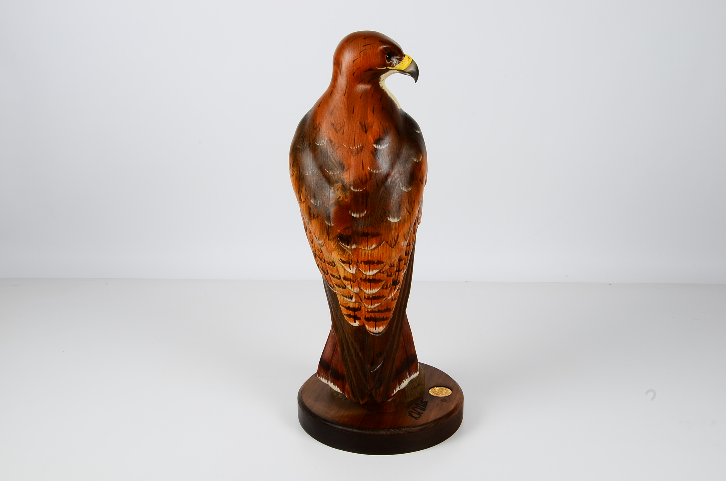 K.W. White Big Sky Carvers Golden Eagle Wood Sculpture