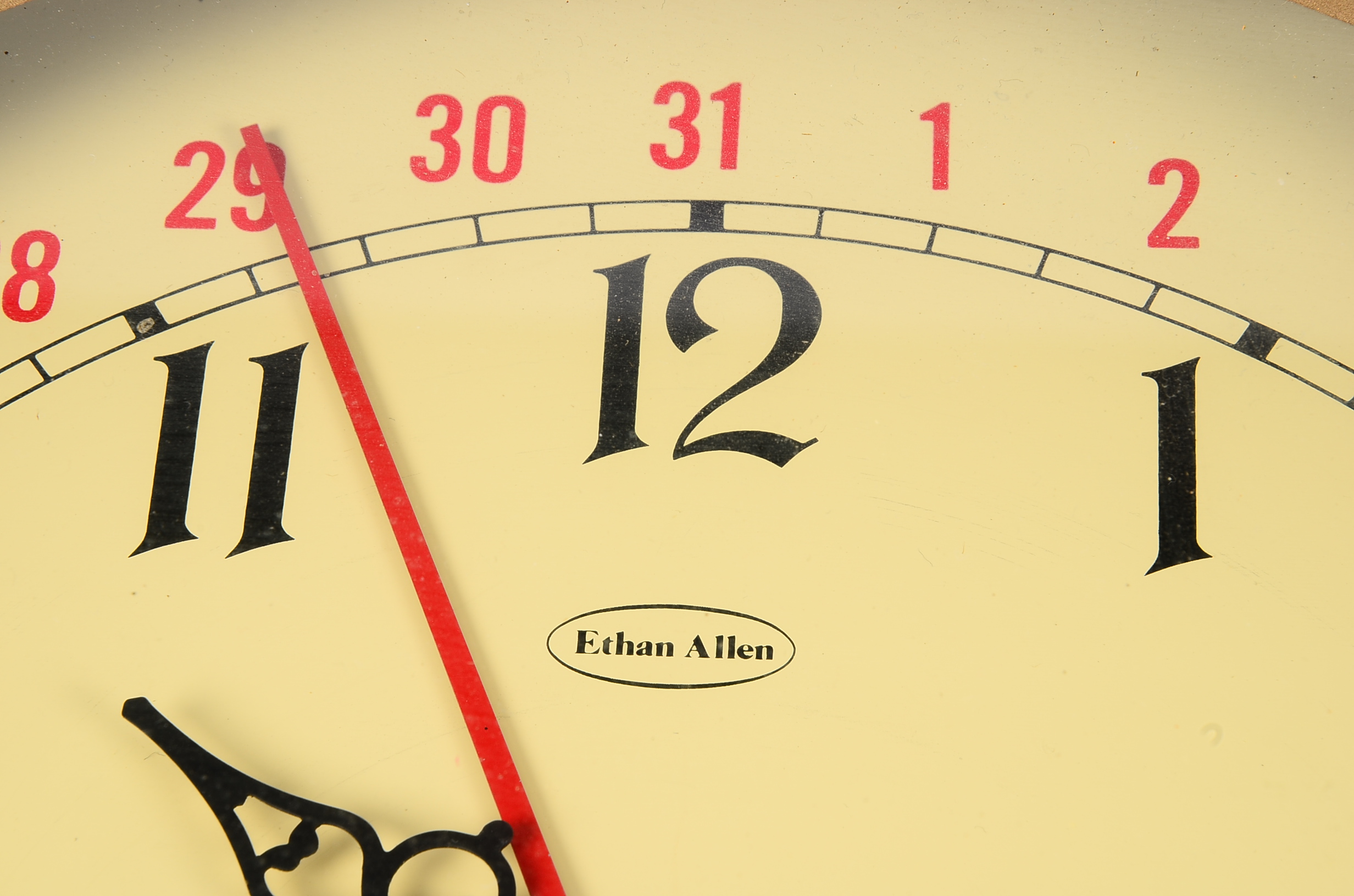 Ethan Allen Regulator Style Wood Wall Clock