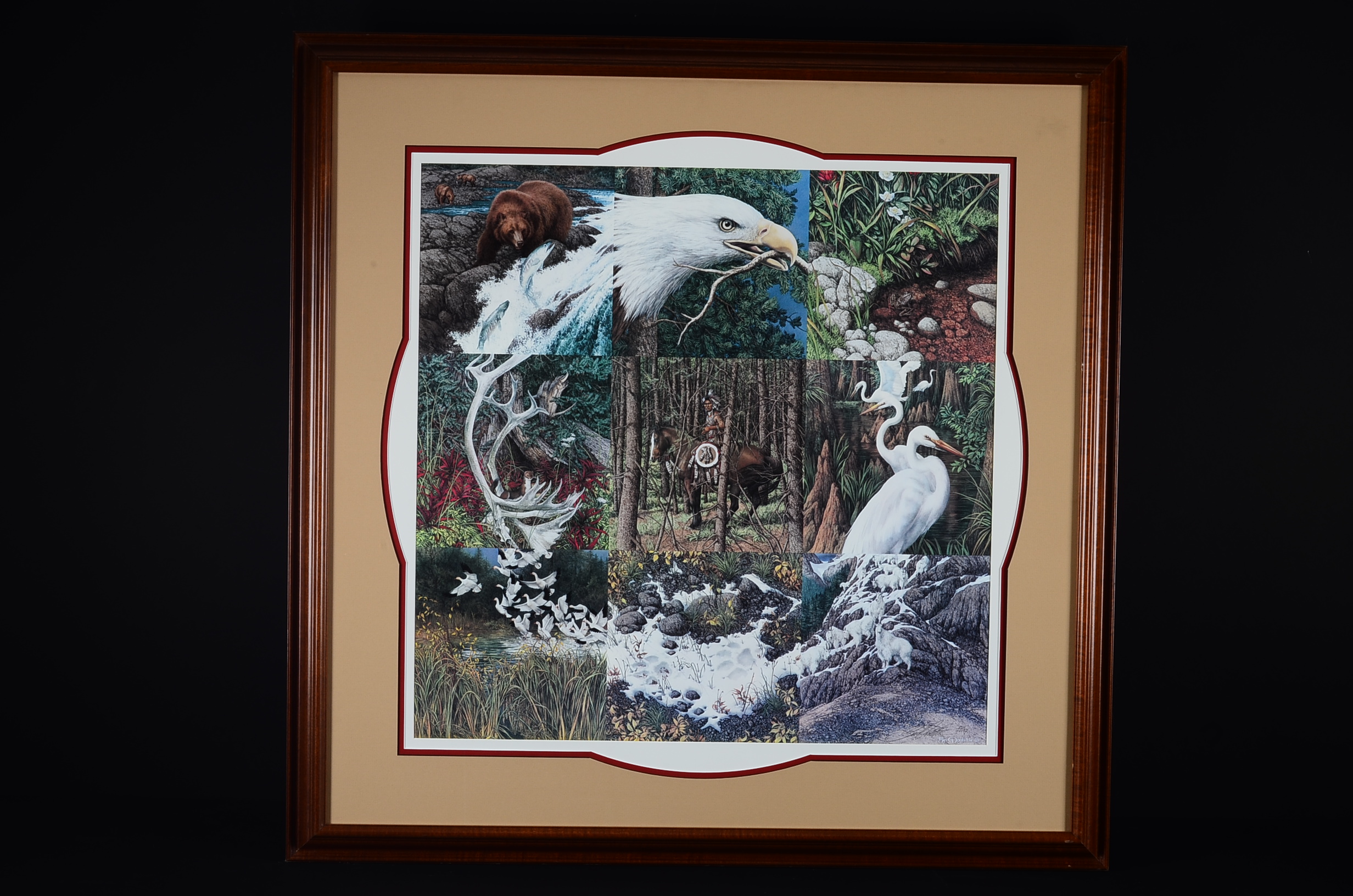 Framed Signed "Sacred Circle" Print Bev Doolittle