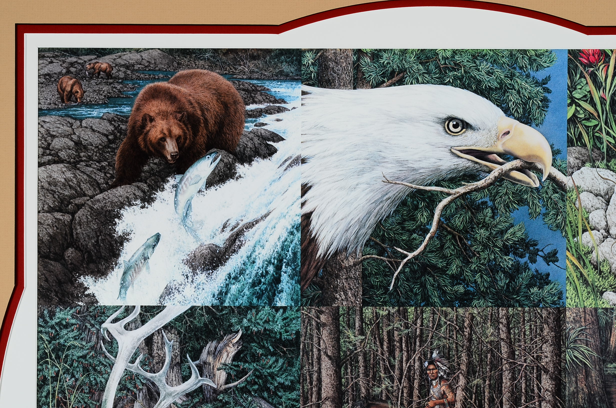 Framed Signed "Sacred Circle" Print Bev Doolittle