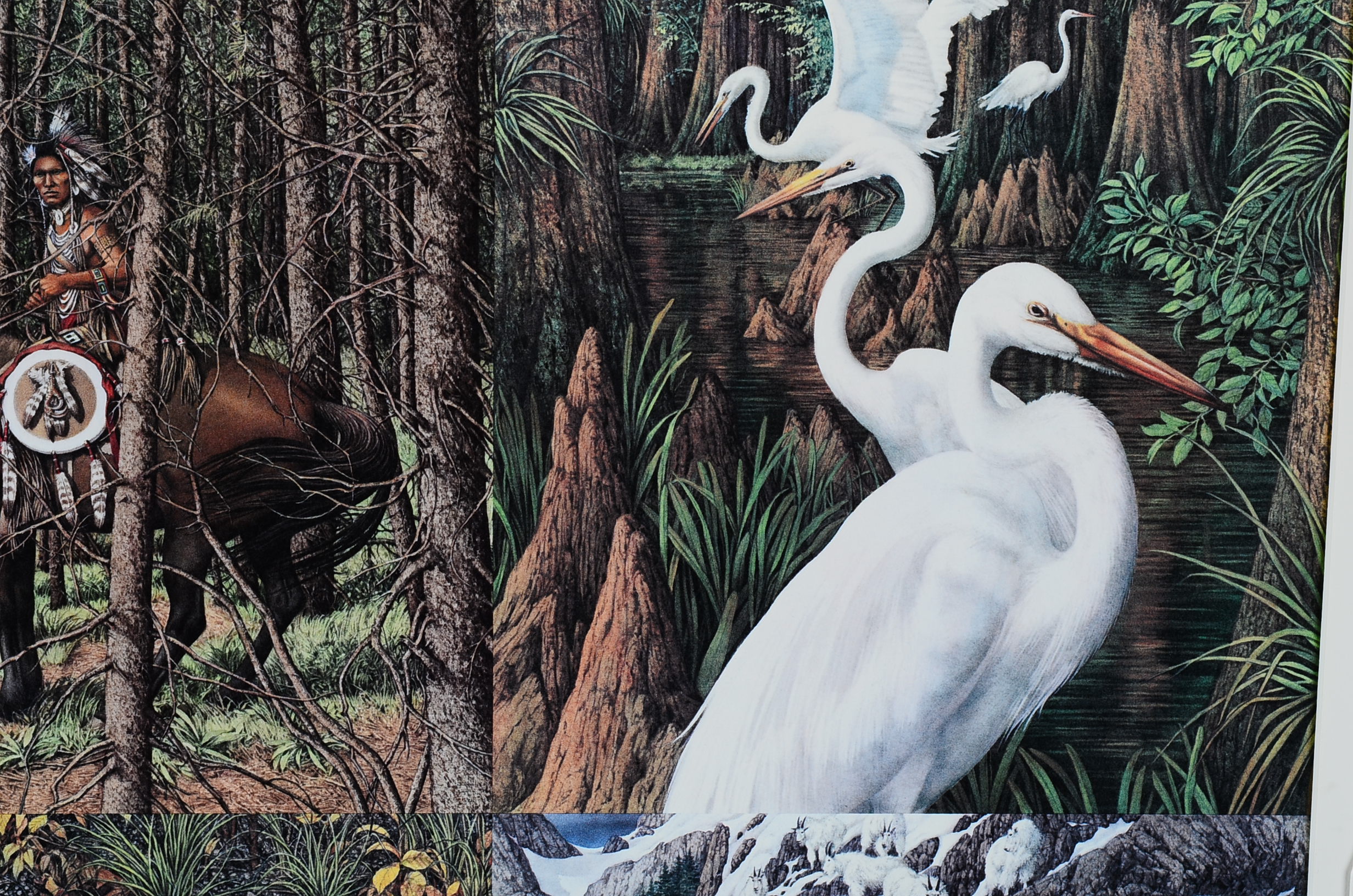 Framed Signed "Sacred Circle" Print Bev Doolittle