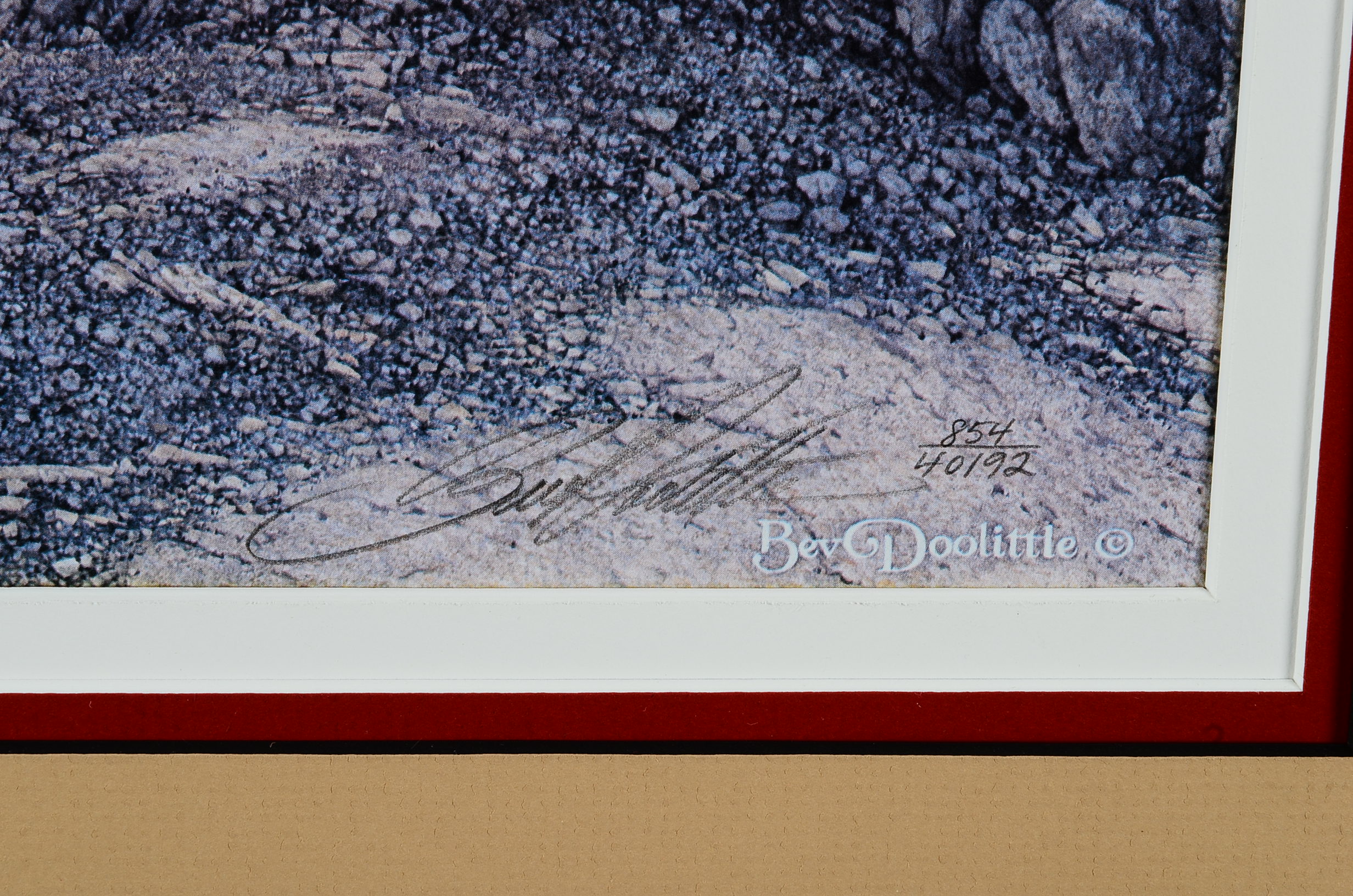 Framed Signed "Sacred Circle" Print Bev Doolittle