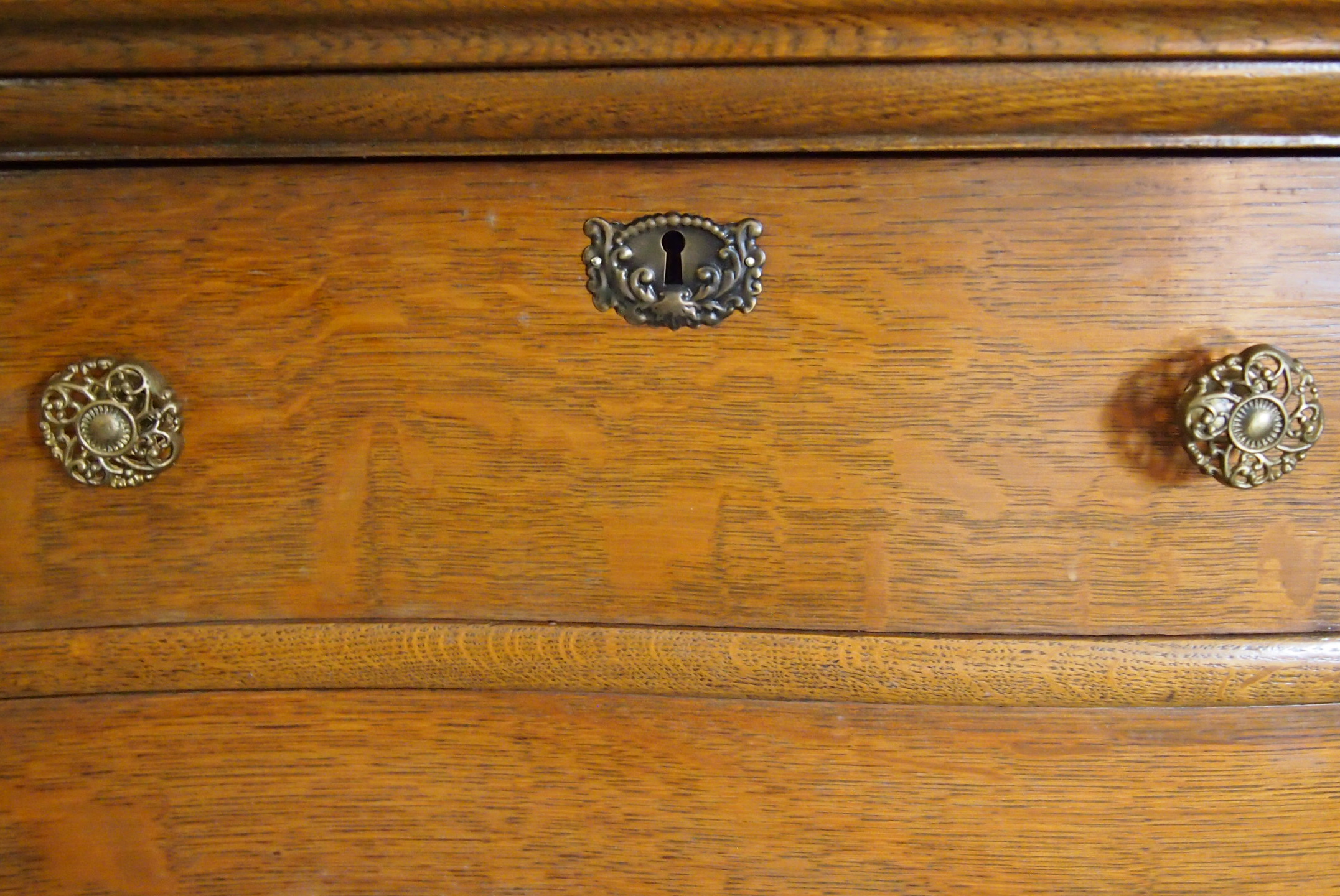 Oak Cheval Dresser