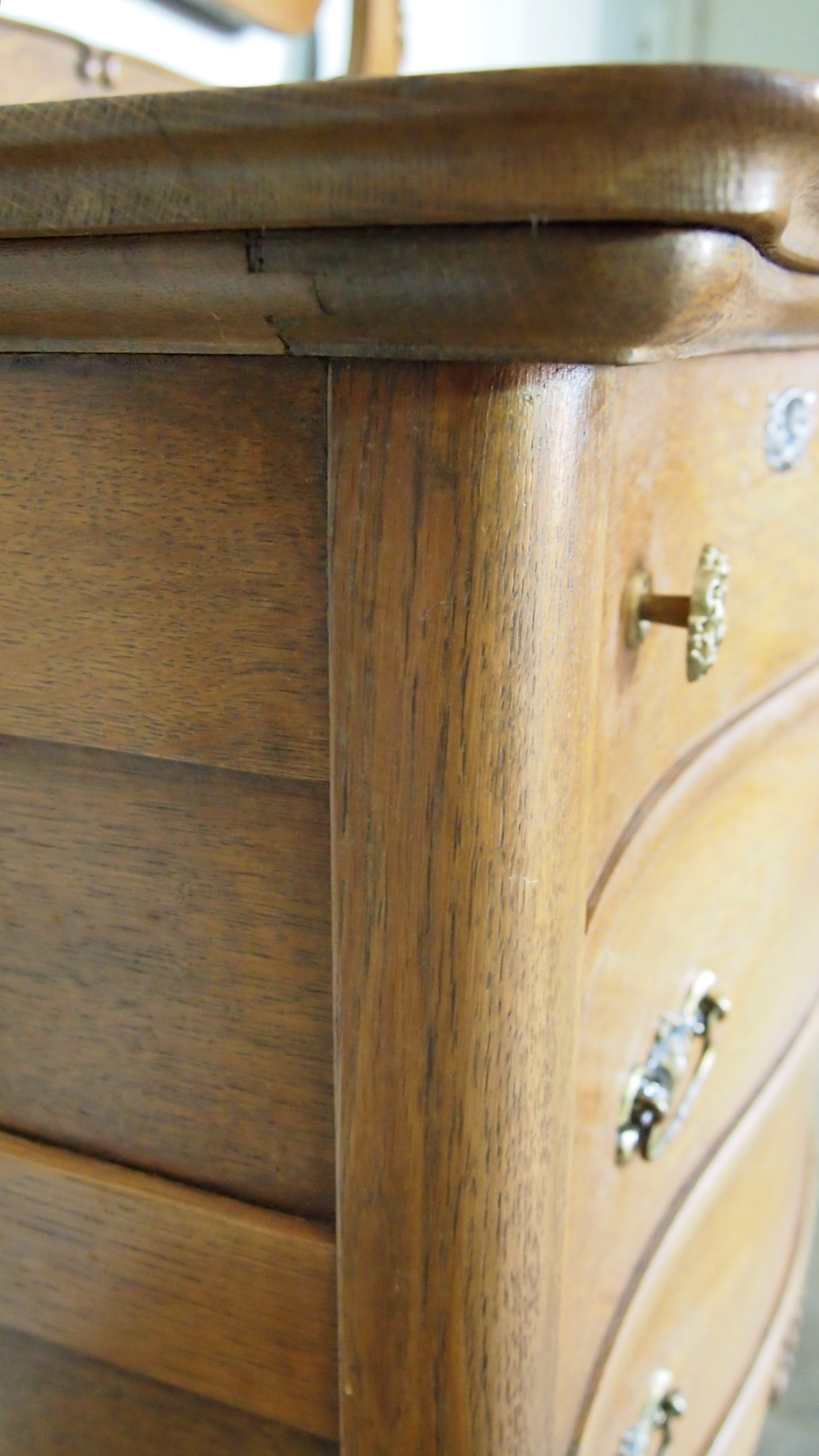 Oak Cheval Dresser