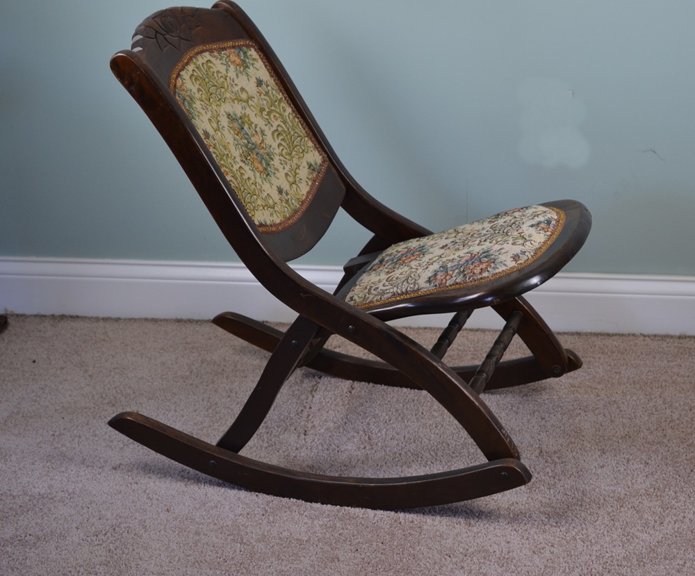 Vintage Folding Sewing Rocker