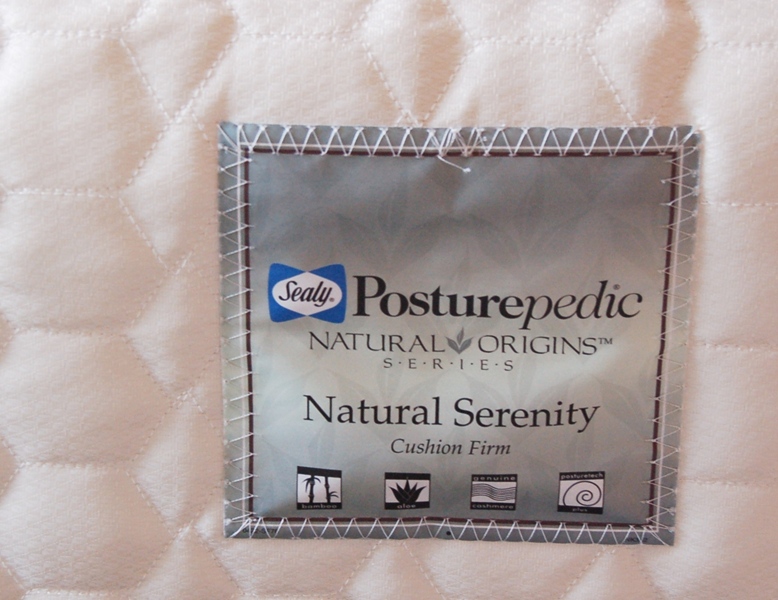 Queen Houndstooth Headboard, Mattress/Box Spring and Bedding