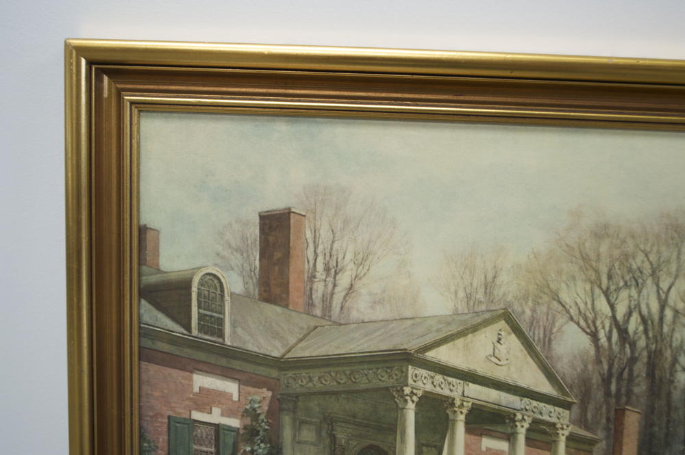 Framed Print of Wordsworth Thompson's "The Departing Guests"