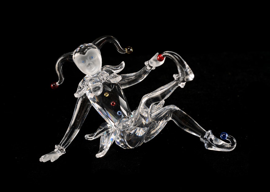 Retired Swarovski Crystal "Long Jester" Figurine