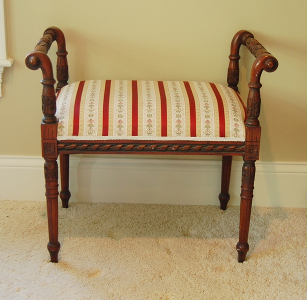 Small Upholstered Bench Seat 