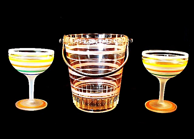 Collection of Sporty Striped Glassware