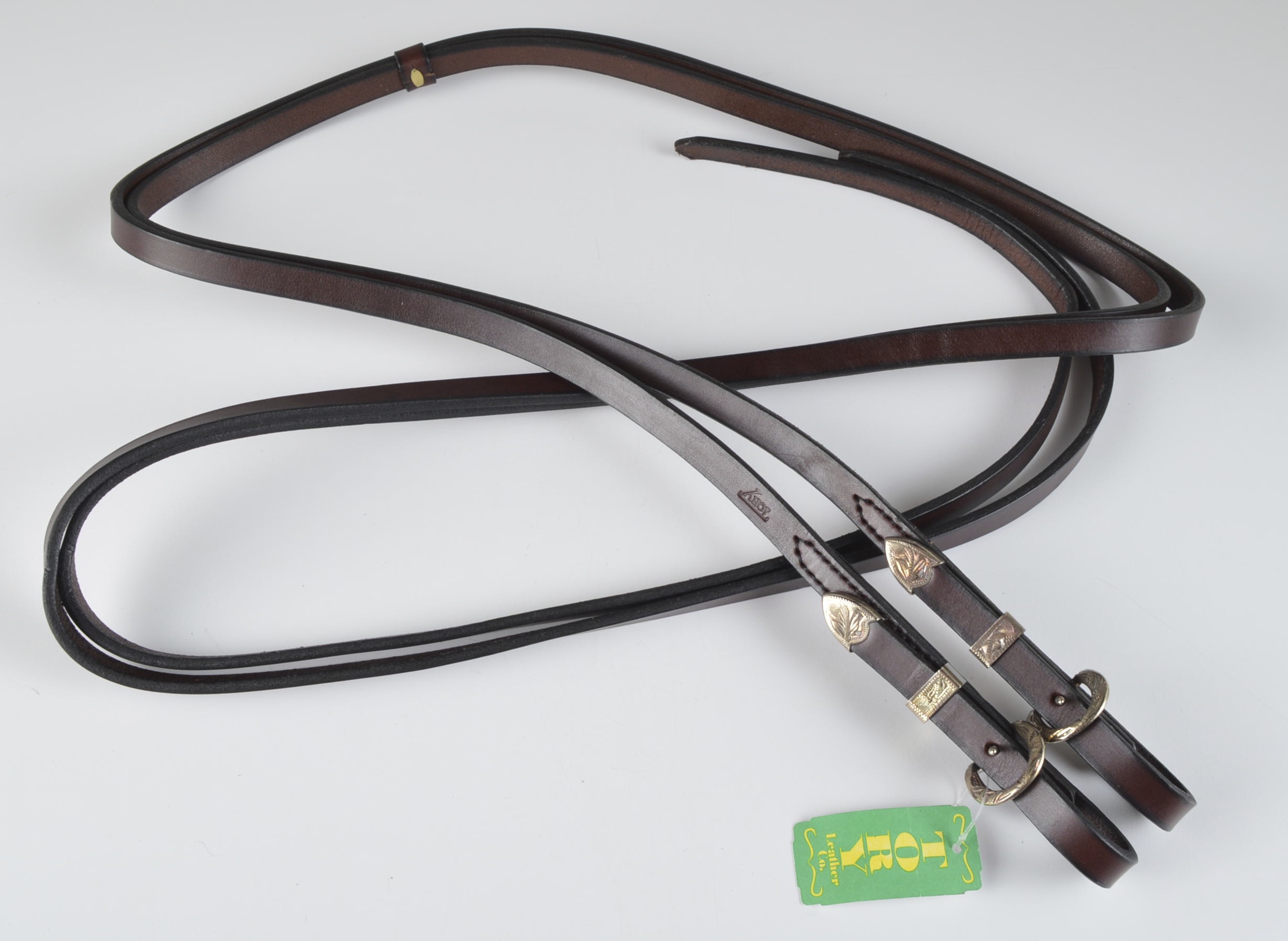 Tory Western Show Horse Bridle and Extra Braided Reins