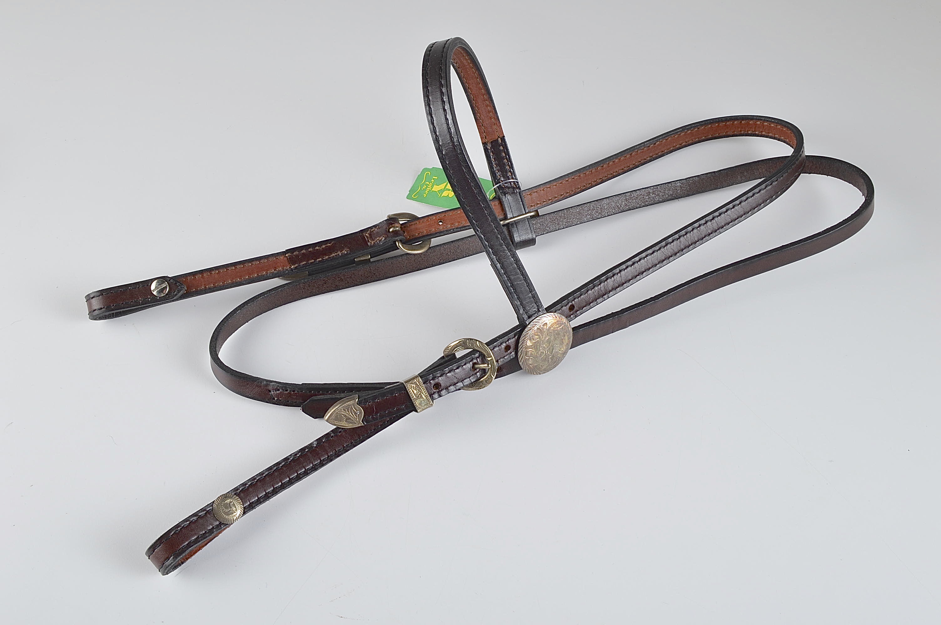 Tory Western Show Horse Bridle and Extra Braided Reins