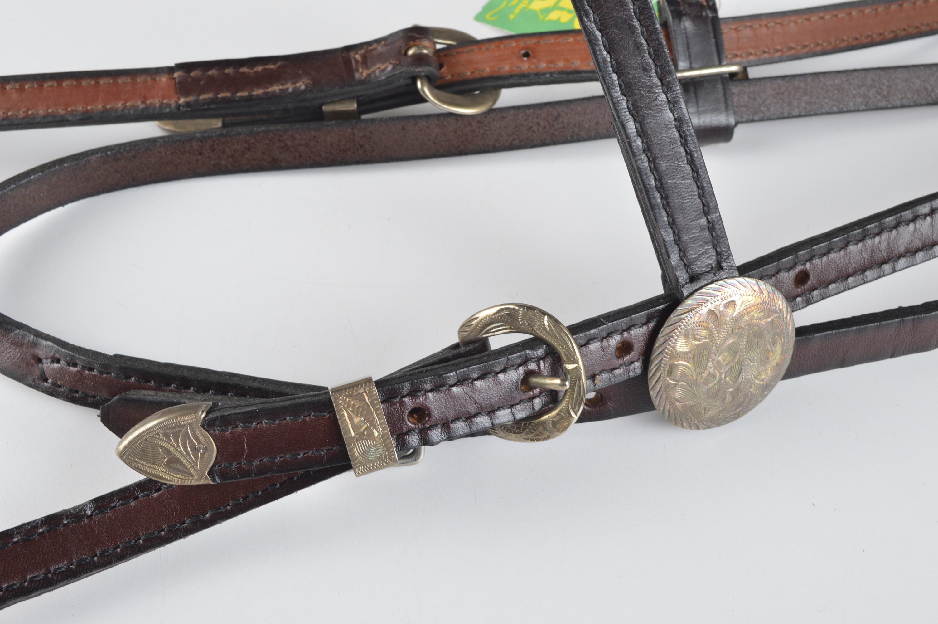 Tory Western Show Horse Bridle and Extra Braided Reins