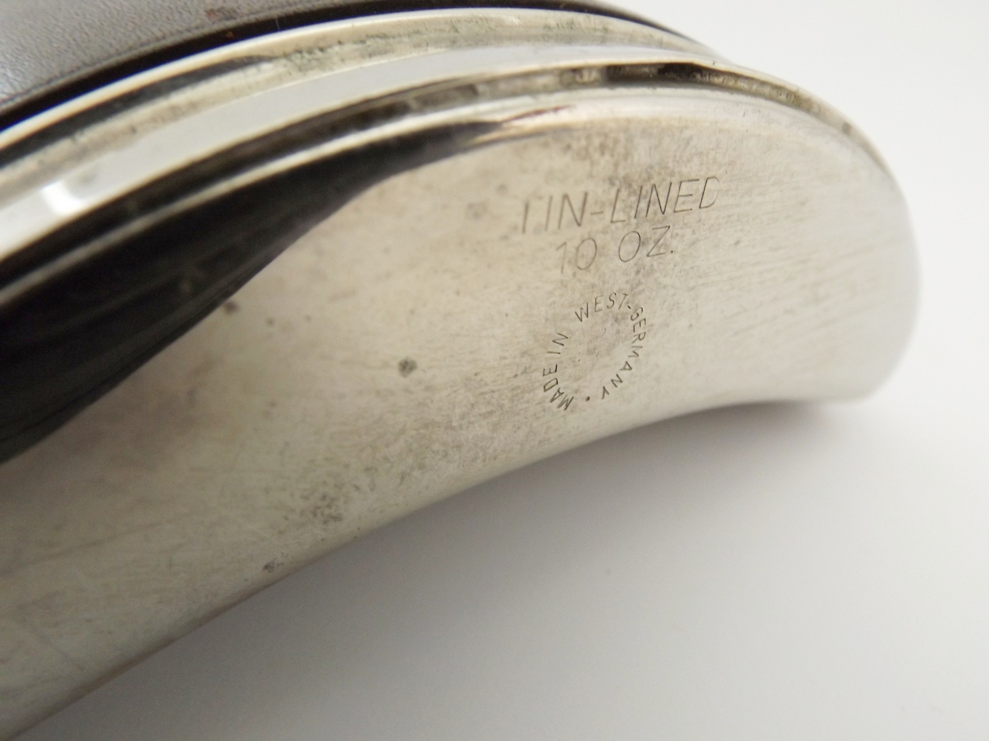 Western German Leather-Wrapped Liquor Flask