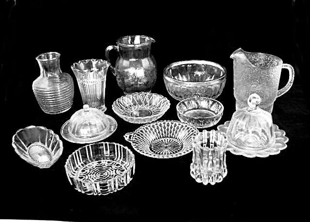 Collection of Clear Contemporary and Depression Glass (Lot #3)