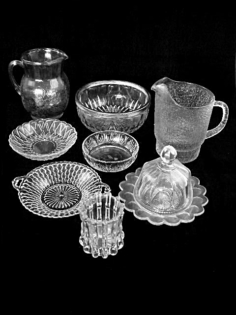 Collection of Clear Contemporary and Depression Glass (Lot #3)