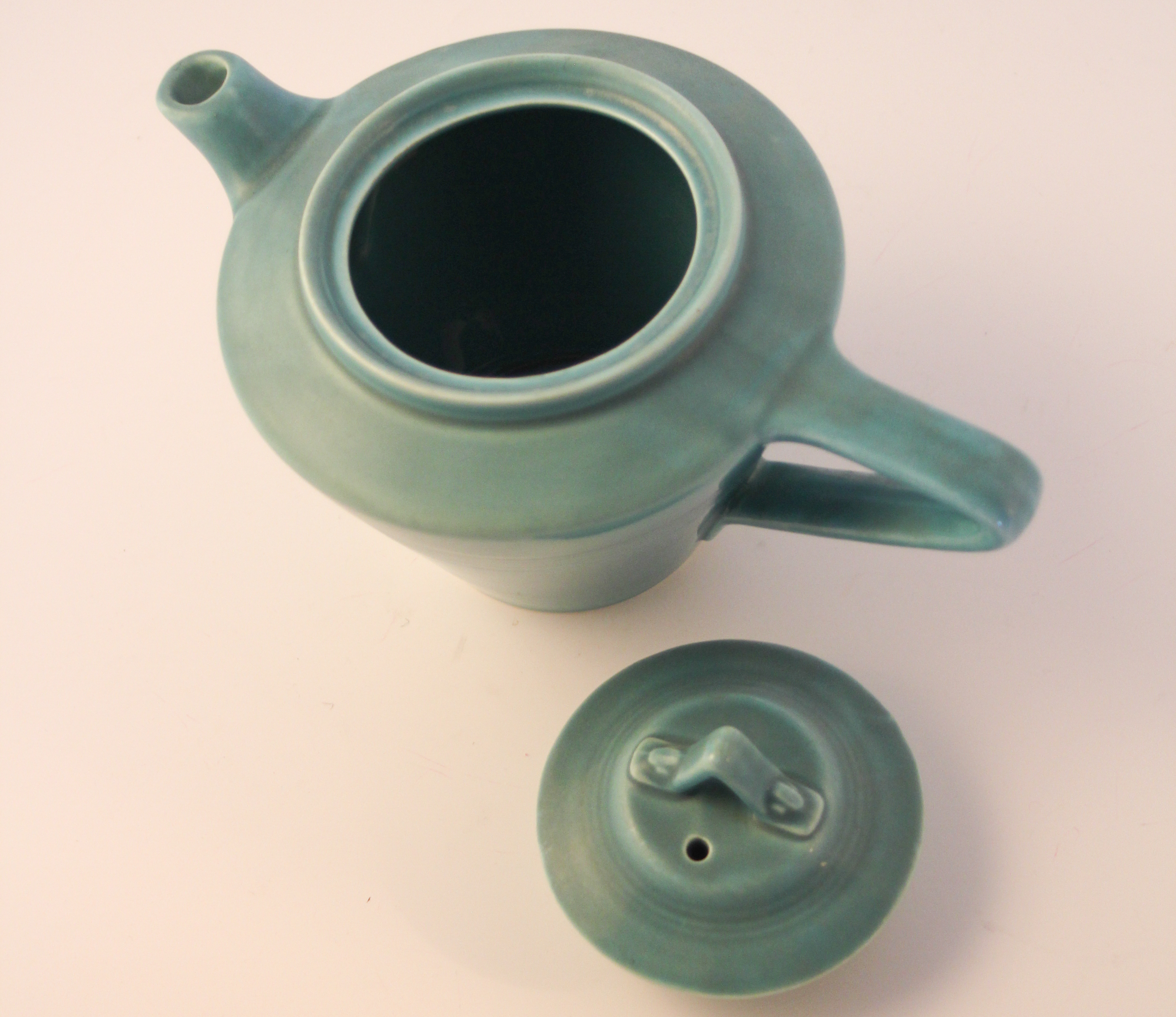 Mid Century Modern Harlequin Teapot by Homer Laughlin