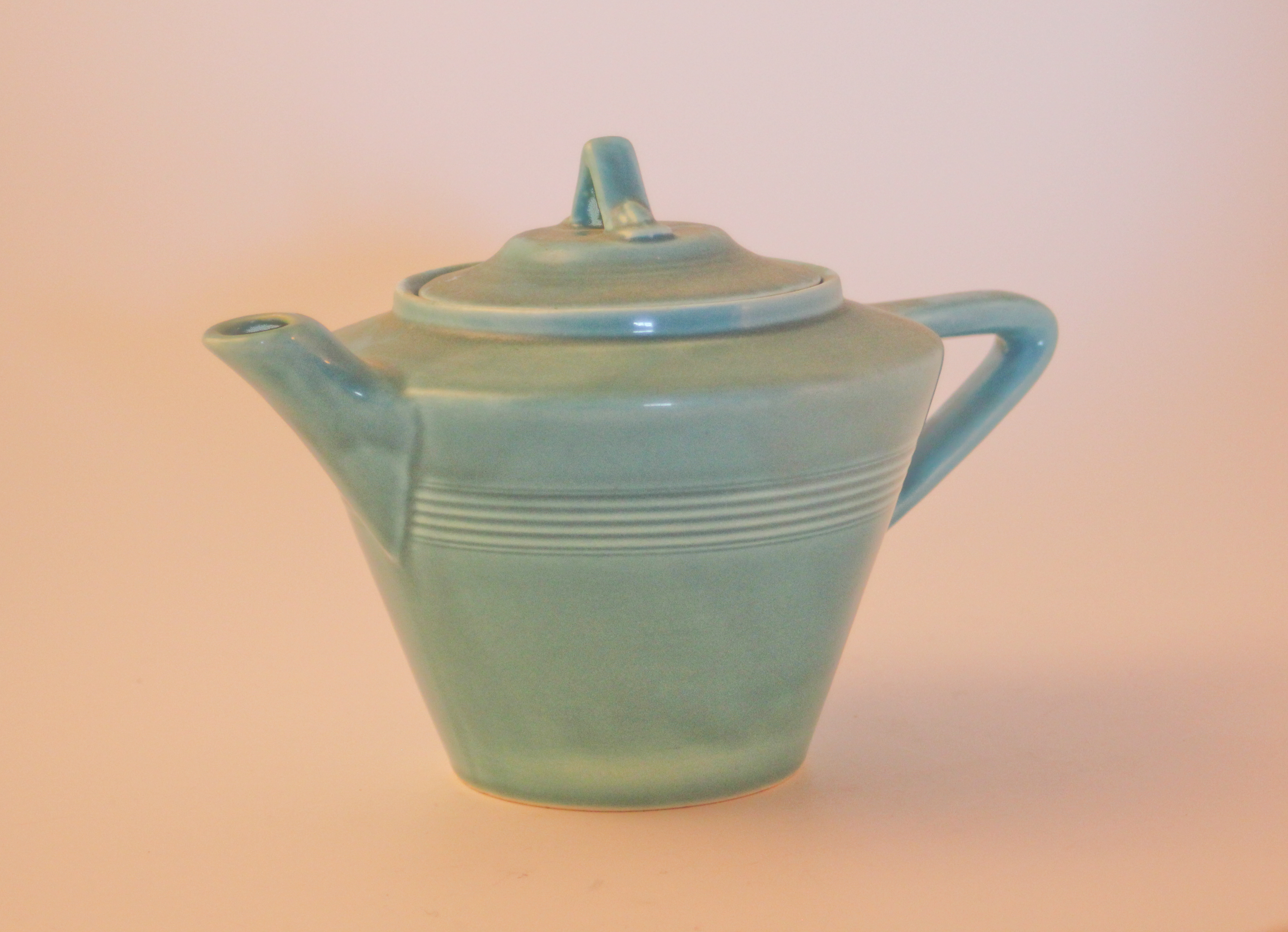 Mid Century Modern Harlequin Teapot by Homer Laughlin
